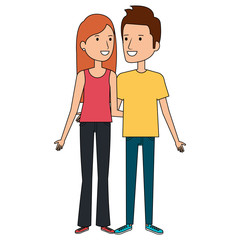 lovers couple avatars characters