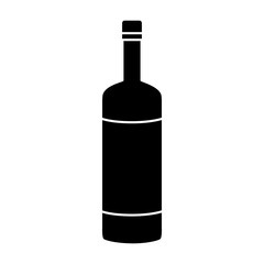 Wine bottle symbol icon vector illustration graphic design