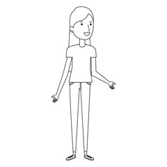 beautiful woman avatar character