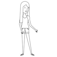 beautiful woman avatar character