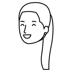 beautiful woman head avatar character