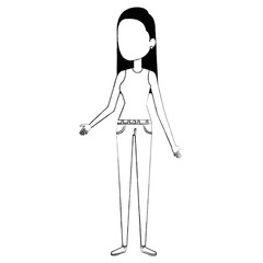 beautiful woman avatar character