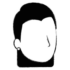 beautiful woman head avatar character