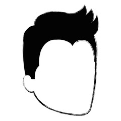 young man head avatar character