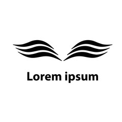 wing logo, icon flying