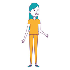 Fototapeta premium beautiful woman avatar character