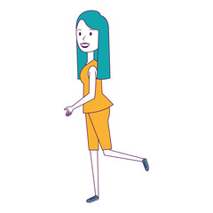 Fototapeta premium beautiful woman avatar character