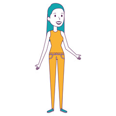 beautiful woman avatar character