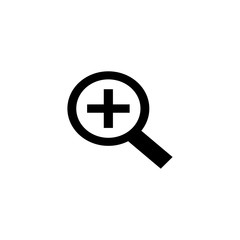 Fototapeta premium Zoom In Icon. flat design