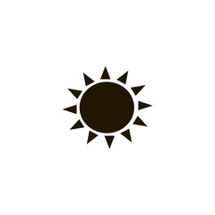 Sun icon. flat design
