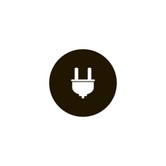 Plug icon. flat design