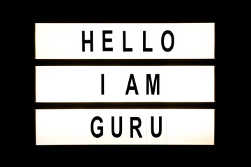 Hello I am guru hanging light box