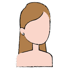 beautiful woman shirtless avatar character