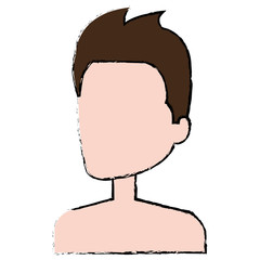 young man shirtless avatar character