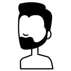 young man shirtless avatar character