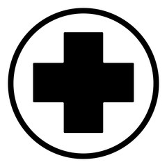 Healthcare black vector icon