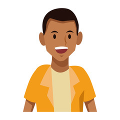 Man profile cartoon icon vector illustration graphic design