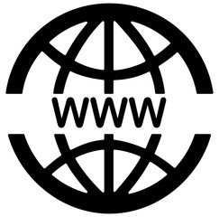 Black web vector icon