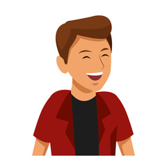 Man profile cartoon icon vector illustration graphic design