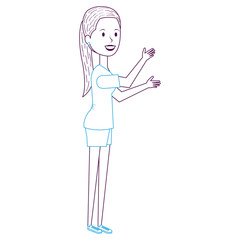 beautiful woman avatar character