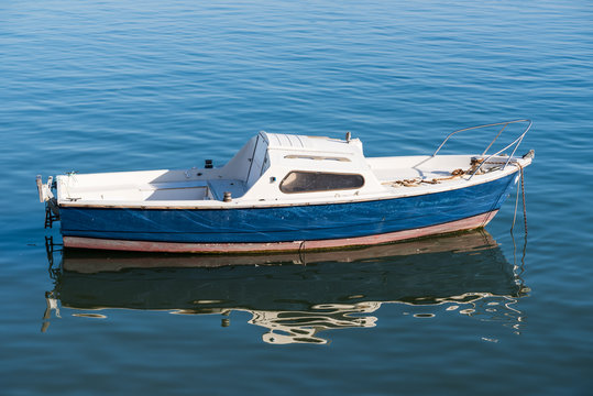 CAP FERRET (Bassin d'Arcachon, France), petit bateau de pêche