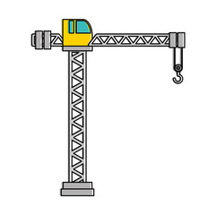 crane construction tower icon