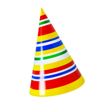 Party hat against white background