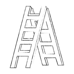 construction stair isolated icon