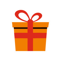 Gift icon. Halloween sign. Vector Illustration
