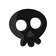 Skull icon. Halloween sign. Vector Illustration