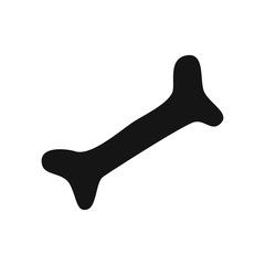 Bone icon. Halloween sign. Vector Illustration