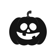 Pumpkin icon. Halloween sign. Vector Illustration