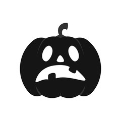 Pumpkin icon. Halloween sign. Vector Illustration