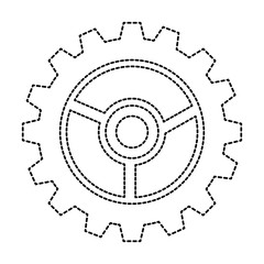 gears machine isolated icon