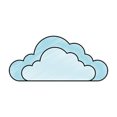 Fototapeta premium weather cloud isolated icon