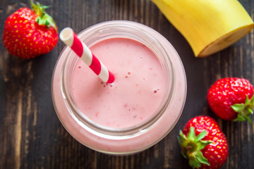 Strawberry and banana smoothie