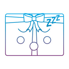 kawaii christmas gift box ornament with bow