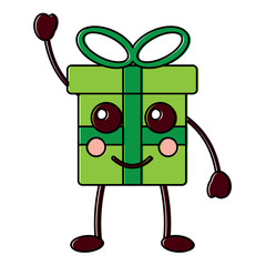 gift box present kawaii character