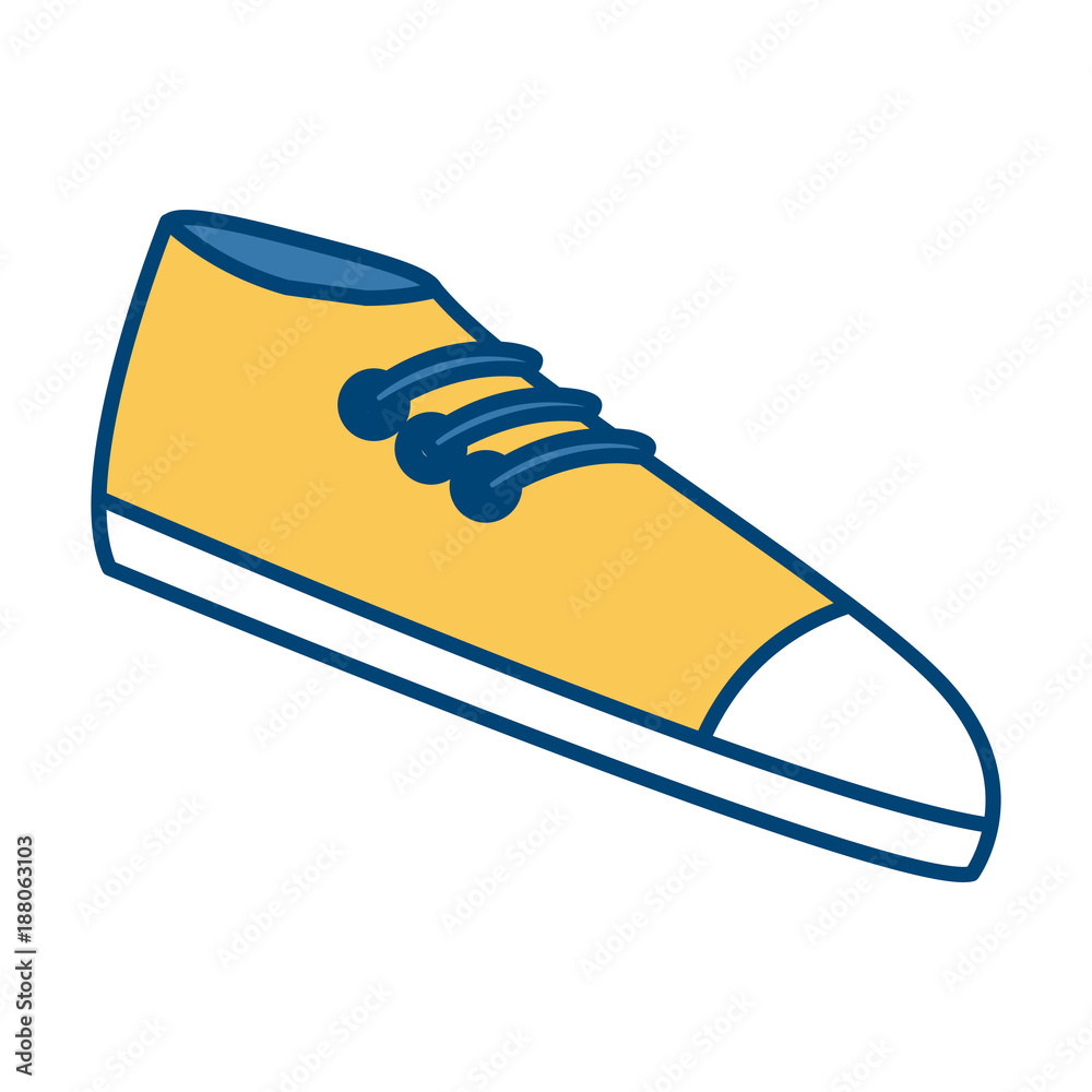 Canvas Prints classic urban shoe vector icon vector illustration graphic design