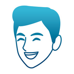 Man profile cartoon icon vector illustration graphic design