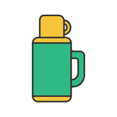 Thermos color icon