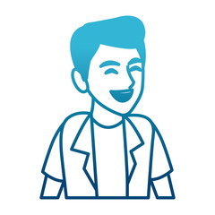 Man profile cartoon icon vector illustration graphic design