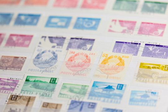 Briefmarken Sammlung aus Album Posta Romana
