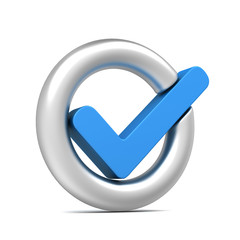 check mark concept  3d illustration