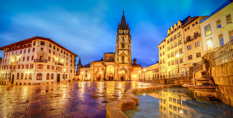 Fototapeta na wymiar The Cathedral of Oviedo