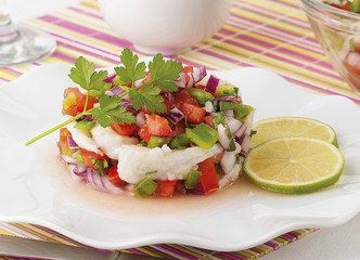 Mexican style ceviche