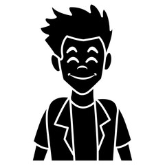 Man profile cartoon icon vector illustration graphic design