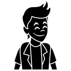 Man profile cartoon icon vector illustration graphic design