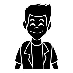 Man profile cartoon icon vector illustration graphic design
