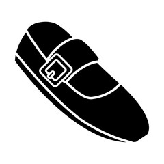 fashion ballet shoe icon vector illustration graphic design